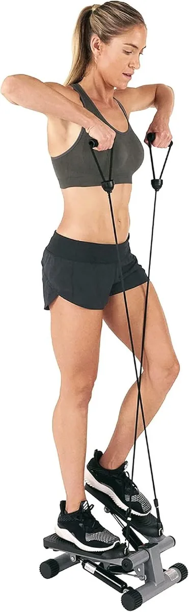 TUKO TUKO Mini Stepper Cardio Equipment with Resistance Bands and Digital Monitor — product photo