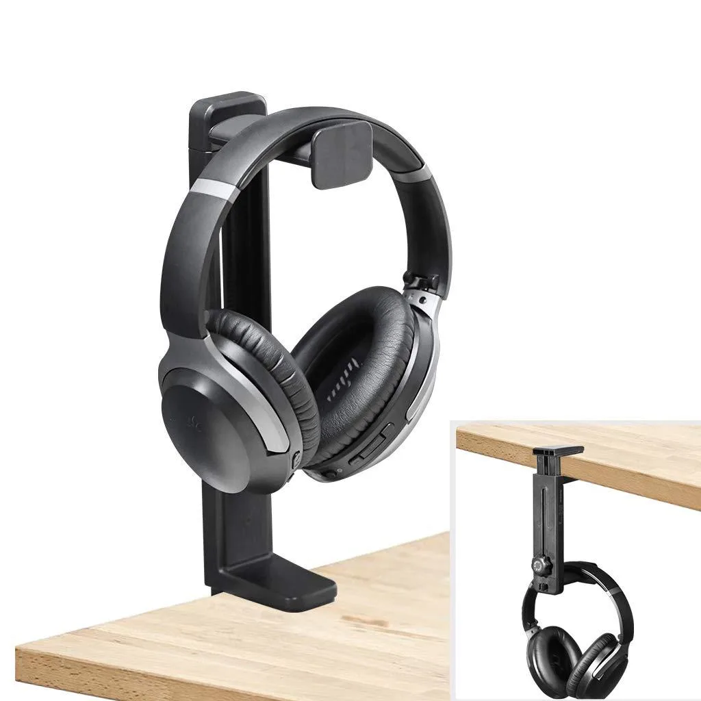 Logitech HDLP-HS906-BLK headphone stand & hanger 2-in-1 — product photo