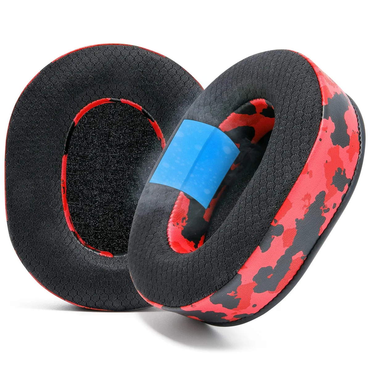 WC Wood WC Wood Freeze Blackshark Cooling Gel Earpads Red Camo 2 in 1 accessory — product photo