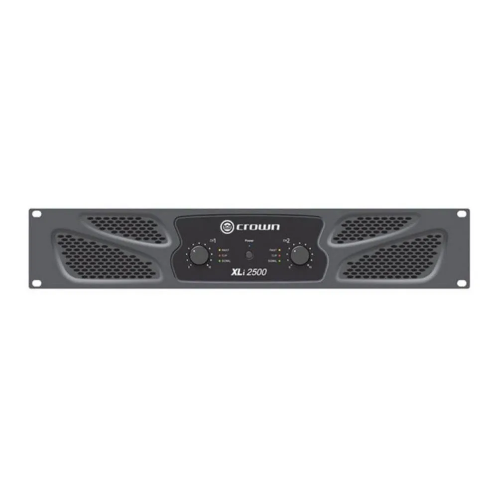 Crown Crown XLI 2500 1000 W RMS 2 Channel Dark Gray live sound amplifier — product photo