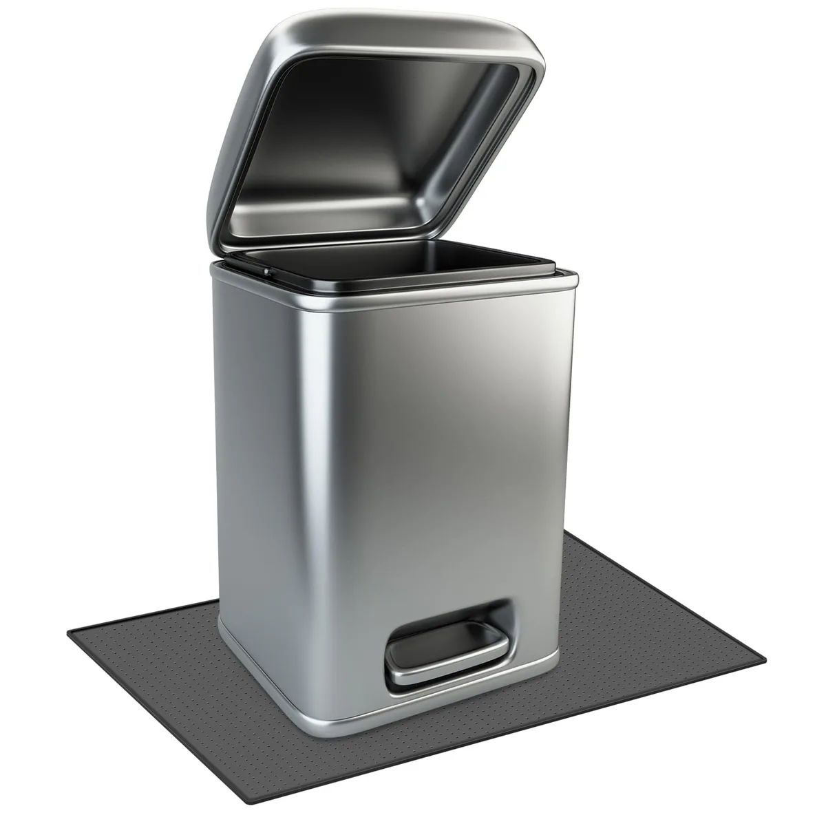  Tinideya YGE-Tinideya-398 Silicone Trash Can Mat 12 Pack 11.8" x 18.9" Black — product photo