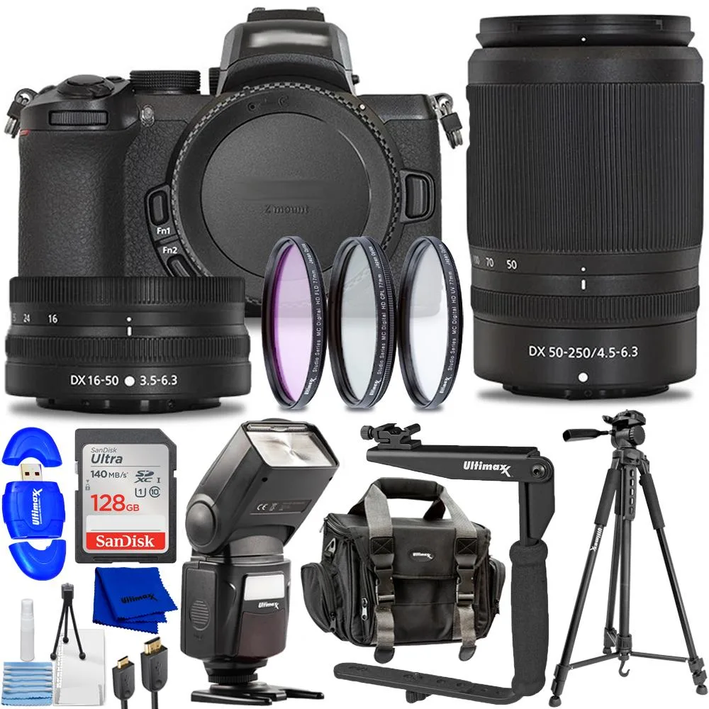 Nikon Global Nikon Z50 II 16-50mm & 50-250mm Bundle compact mirrorless camera — product photo