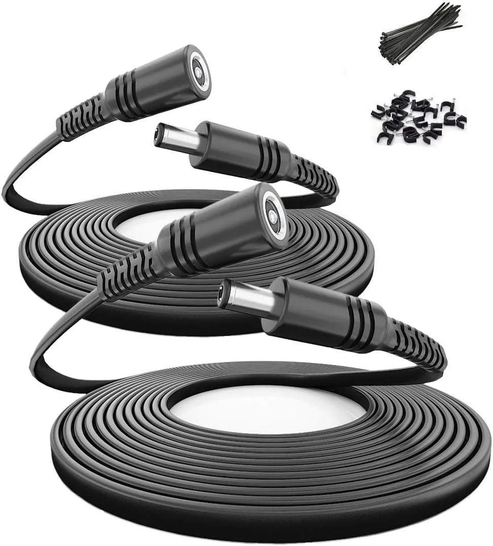 BFKK BFKK 30ft 12V DC Extension Cable 2.1mm x 5.5mm 5521 2-Pack — product photo