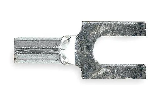 Blue fork terminal for 14 AWG wire #10 stud crimp connection