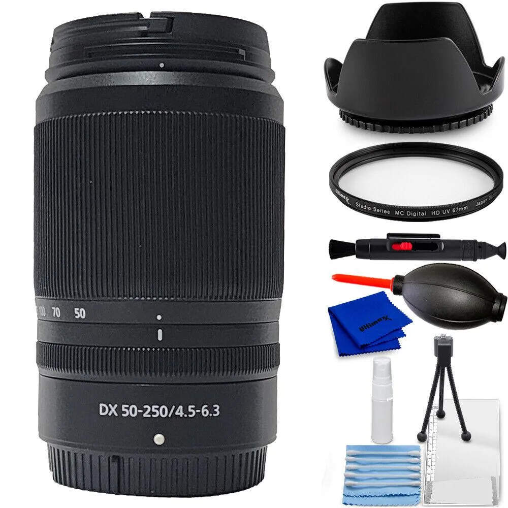 Nikon Global Nikon Global NIKKOR Z DX 50-250mm f/4.5-6.3 VR Lens 7PC Accessory Bundle — product photo