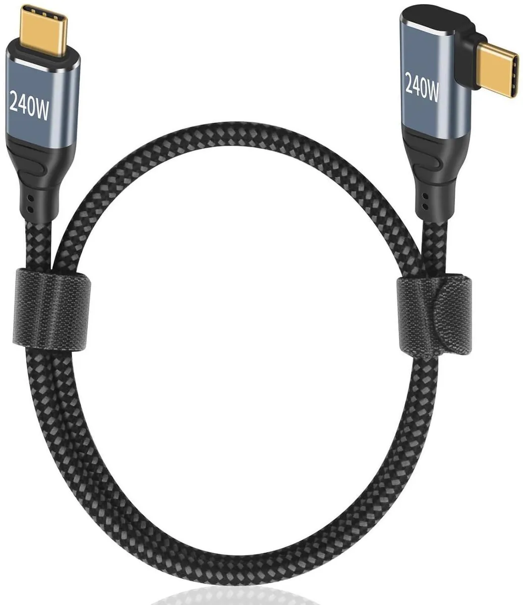 Aomoproing Aomoproing 240W USB C to USB C Cable 3.3 ft Right Angle PD 3.1 — product photo