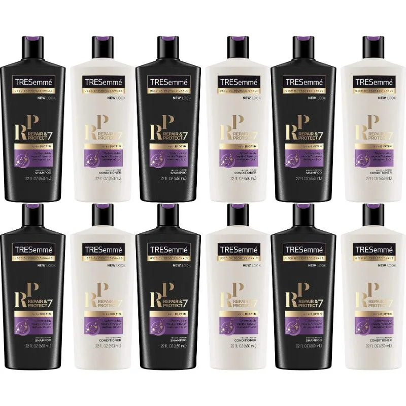 Tresemme Tresemme Biotin Repair Shampoo &amp; Conditioner Set 6 Pack TRESE-HAI-6PK skin care — product photo