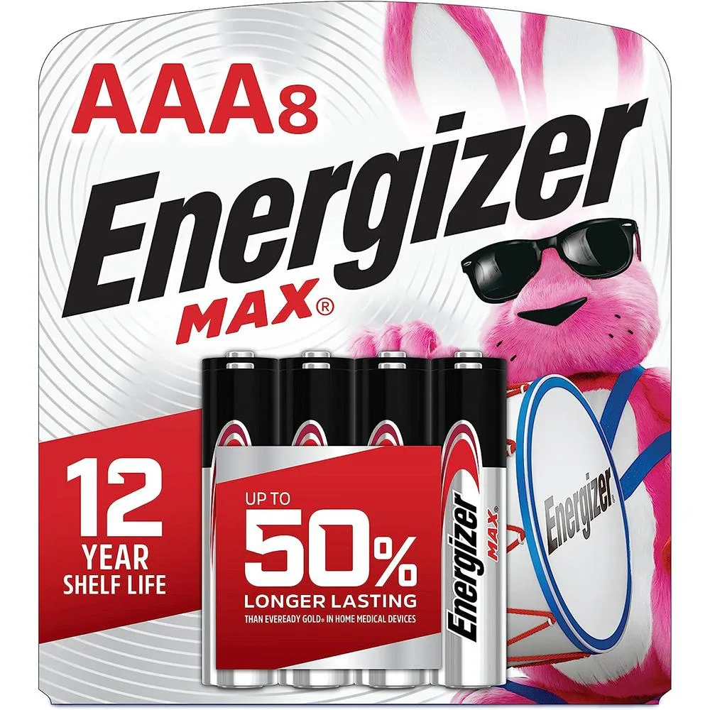 ENERGIZER ENERGIZER E91MP8 AA Alkaline Battery 1.5V 8 Pack — product photo
