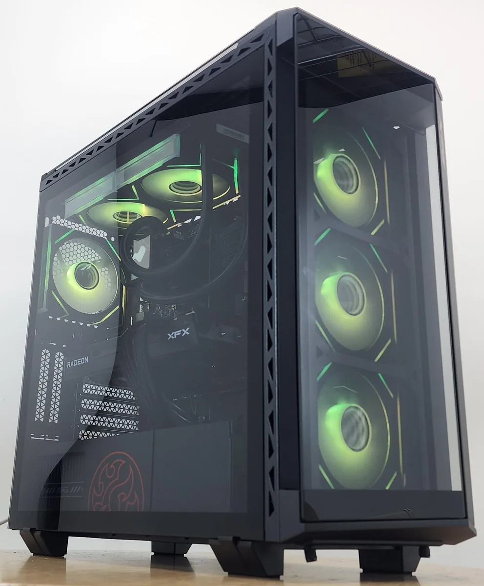 Custom Custom Ryzen 5 9600X 16GB DDR5 1TB NVME RX 7600 XT 240mm AIO gaming PC — product photo
