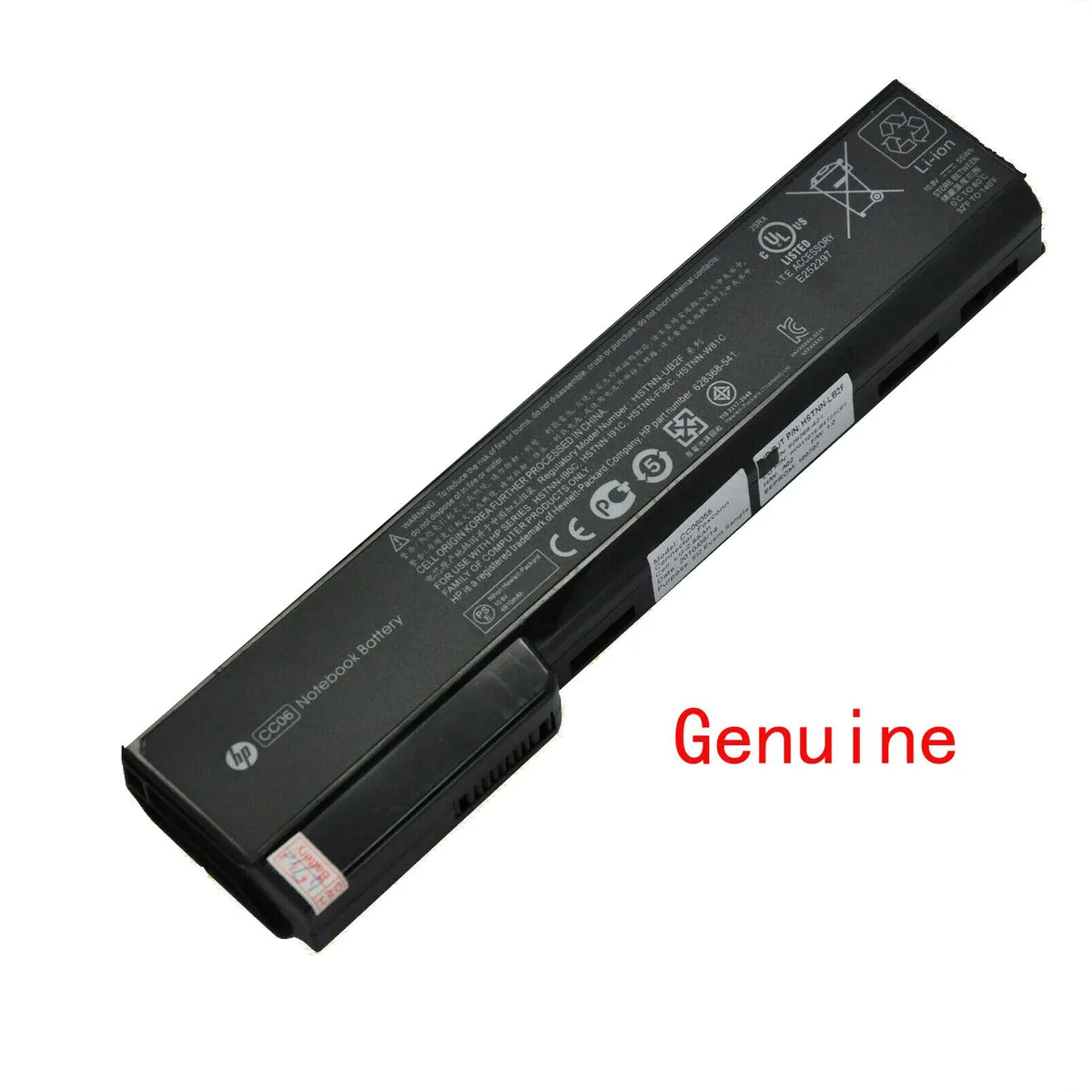 Rectangular black laptop battery with six cells and label showing 11.1V 56WH