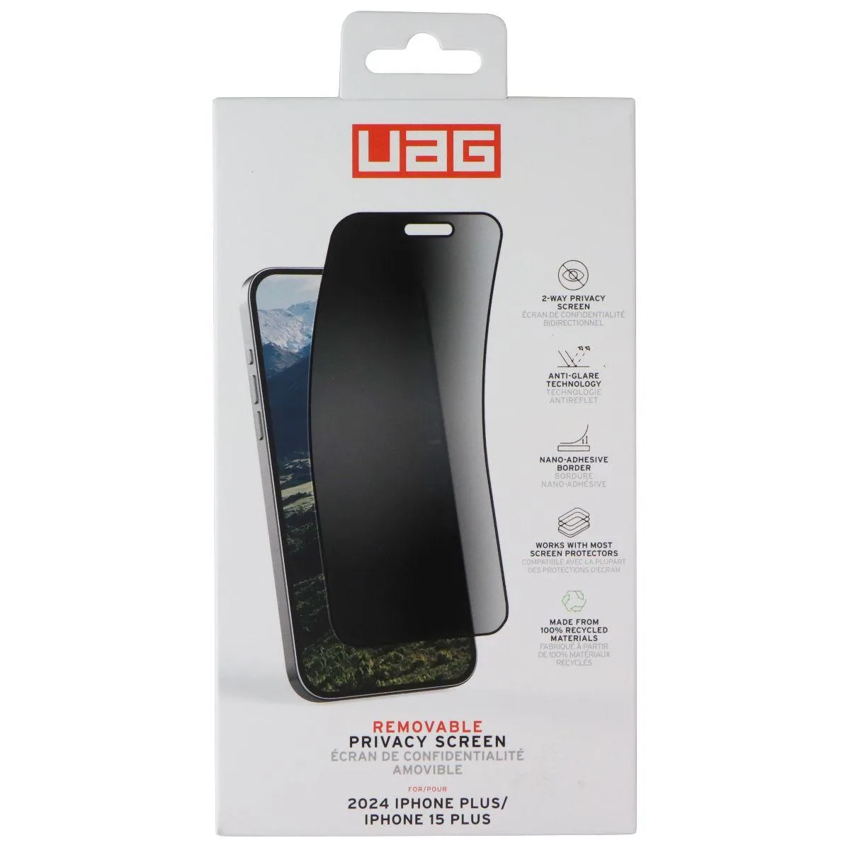 UAG UAG Removable Privacy Screen for iPhone 15 Plus / 16 Plus — product photo
