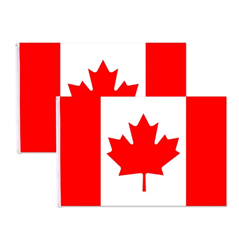 Yescom USA, Inc. Yescom USA, Inc. 2-Pack Canada Flag 3x5 ft Polyester 22FLA002-CA-35ORx2 — product photo