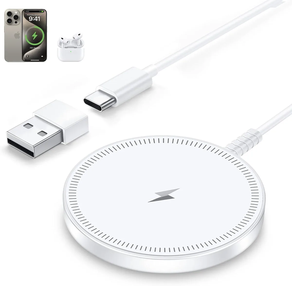 Luisport Luisport MagSafe Wireless Charger 360° iPhone 12-17 Pro Max Plus — product photo