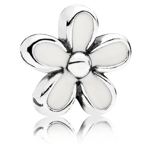 PANDORA PANDORA White Daisy Flower Locket Element Charm Silver — product photo
