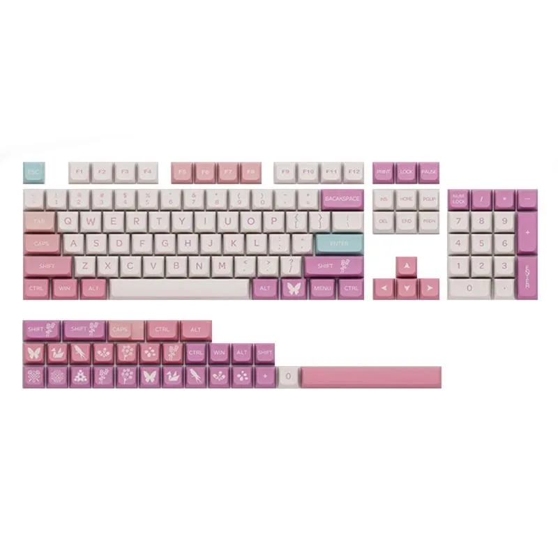 YINGHUA YINGHUA 133PCS XDA PBT Keycaps Pink Cloud — product photo