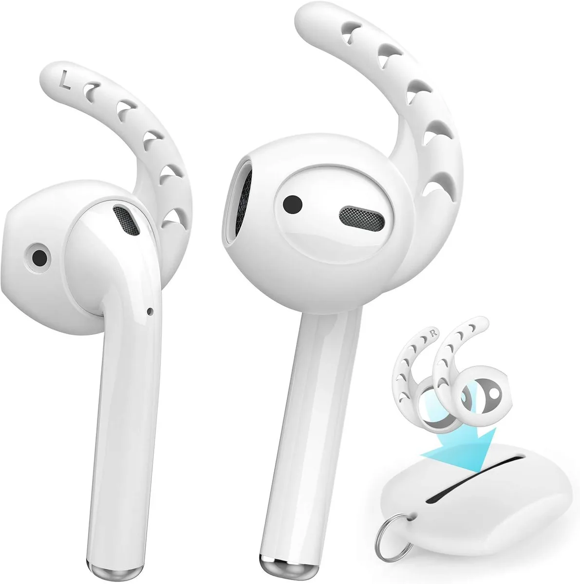 MAONO MAONO Ear Hooks Cover Silicone 3 Pairs Milk White — product photo