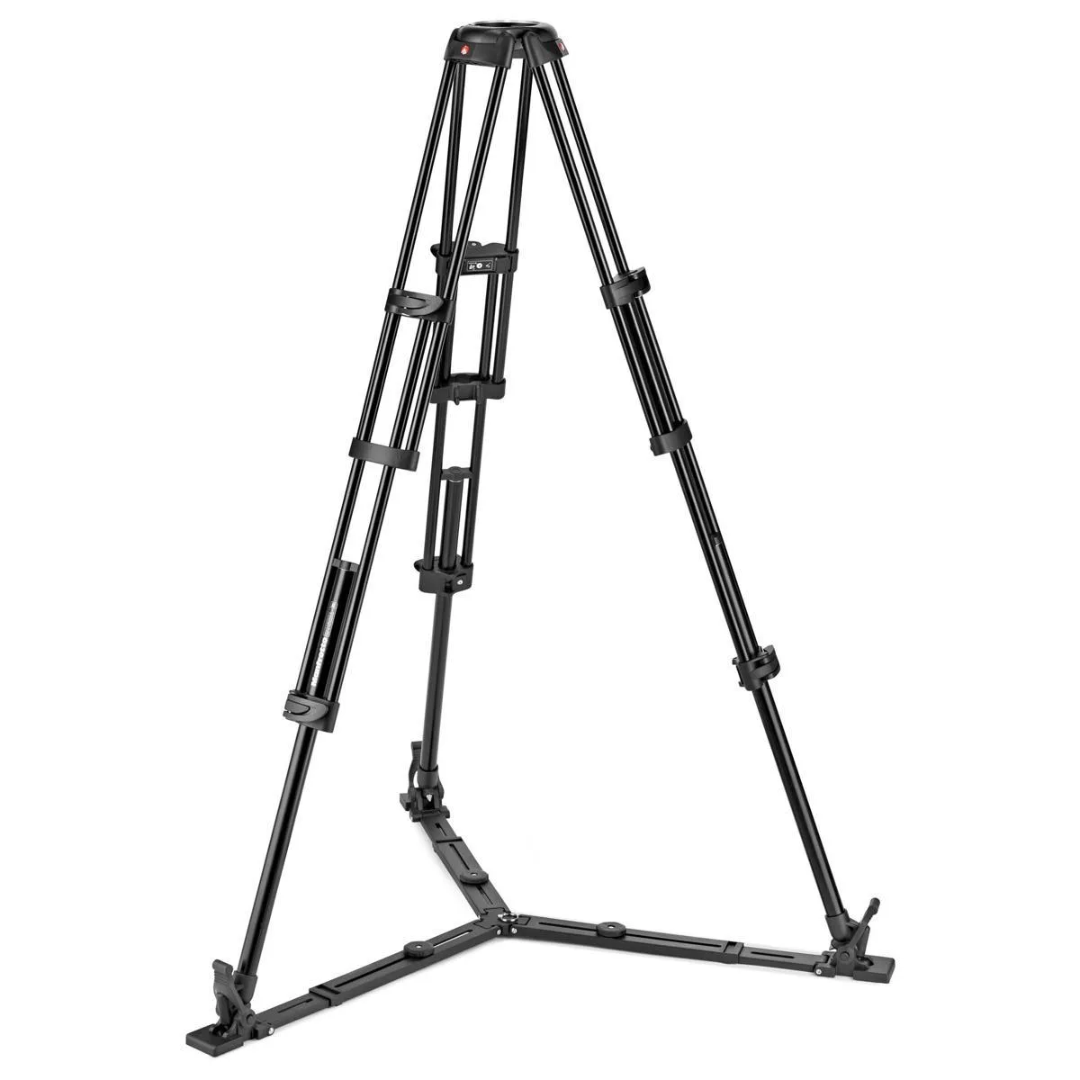 Manfrotto Manfrotto 3-Section Aluminum Twin Leg Video Tripod 100mm Bowl 75mm Adapter Ground Spreader 55 lbs Payload — product photo