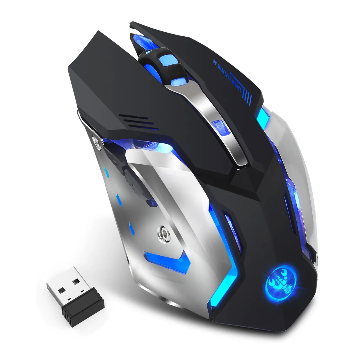Jansicotek Jansicotek M10 Gaming Mouse 2.4 GHz Wireless 2400 DPI 6 Buttons Black — product photo