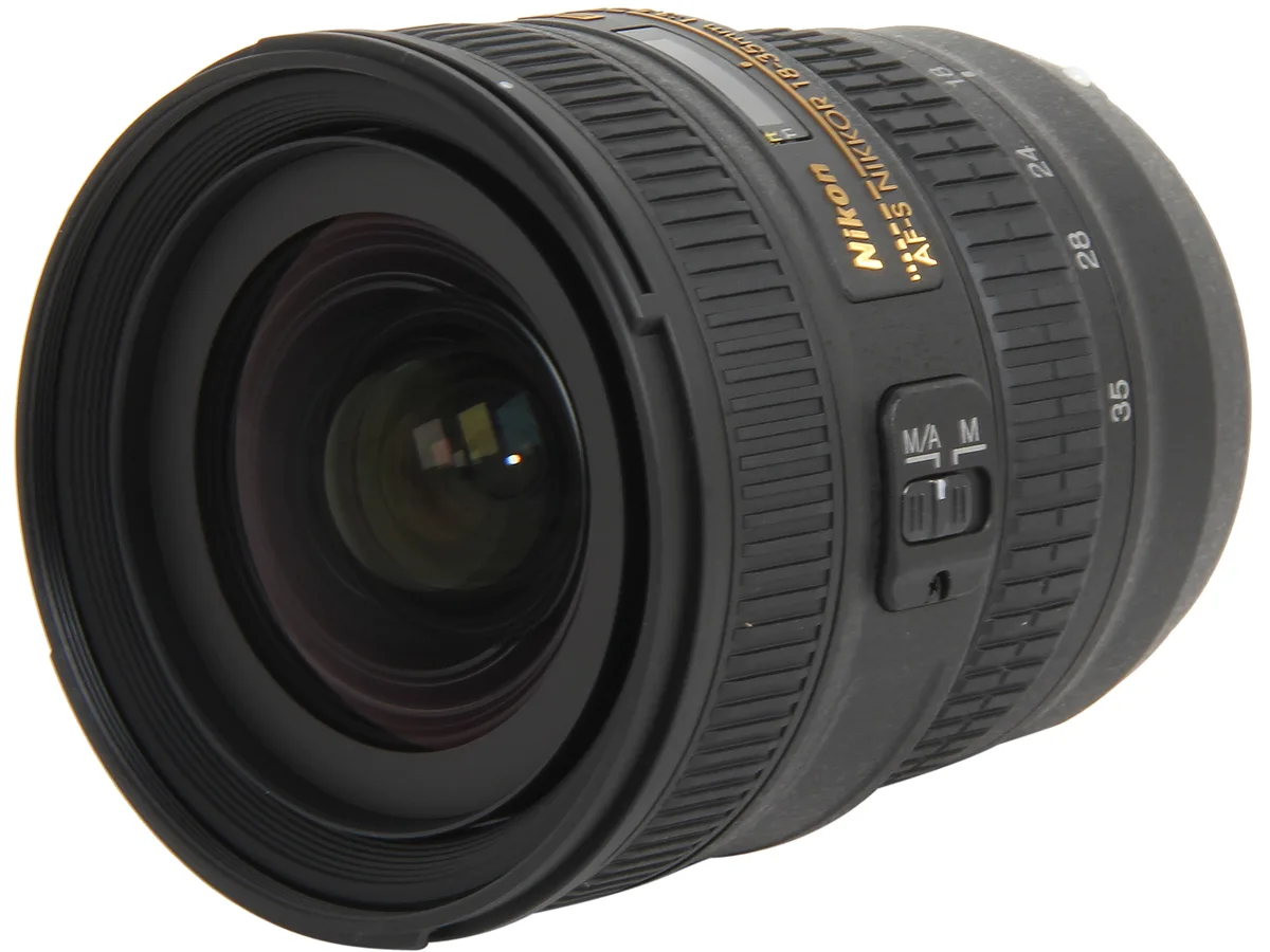 Nikon Inc Nikon Inc 2207 AF-S NIKKOR 18-35mm f/3.5-4.5G ED camera lens — product photo