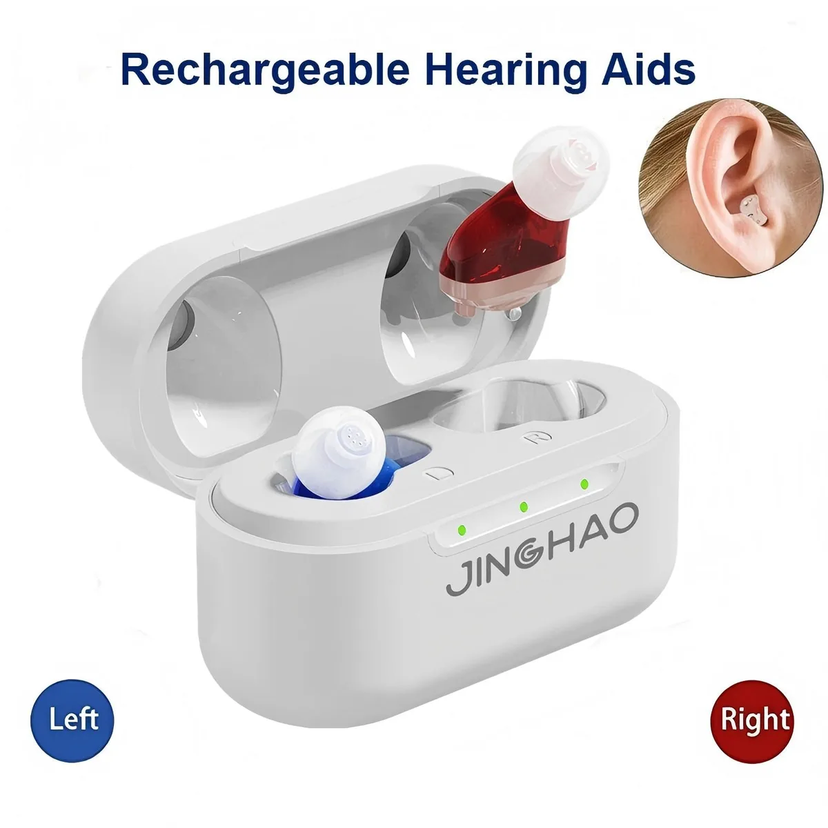 Jinghao Jinghao JH-A17BT-RB ear care 16-channel 108dB 14h 1.6g CIC — product photo