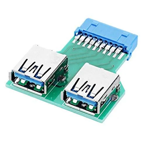 Fervit Fervit Dual USB 3.0 Female to 20/19 Pin Header Adapter — product photo