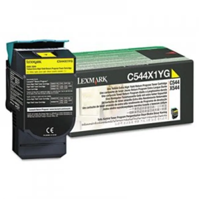 Lexmark Lexmark LEXC544X1YG Yellow Toner Cartridge (genuine brands) — product photo