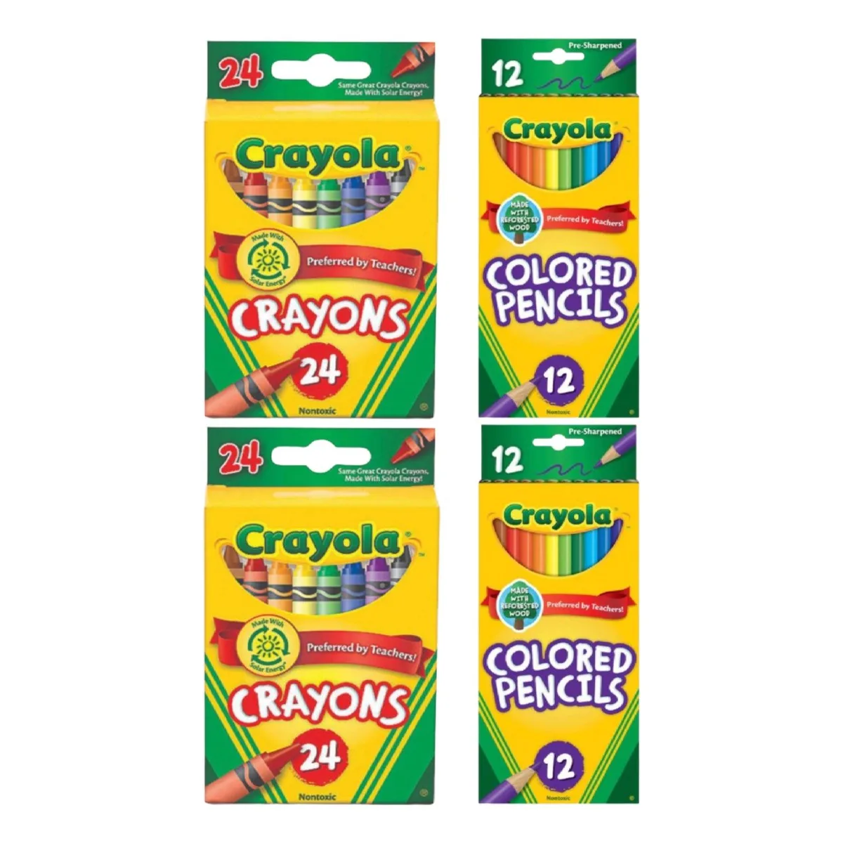 Crayola Crayola SP-53653237367102 Illustration Set 2×24 Crayons 2×12 Pencils — product photo