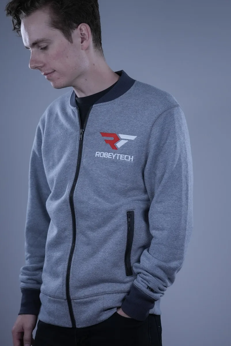 New Era New Era French Terry Baseball Full-Zip Jacket Light Graphite Twist Small — product photo