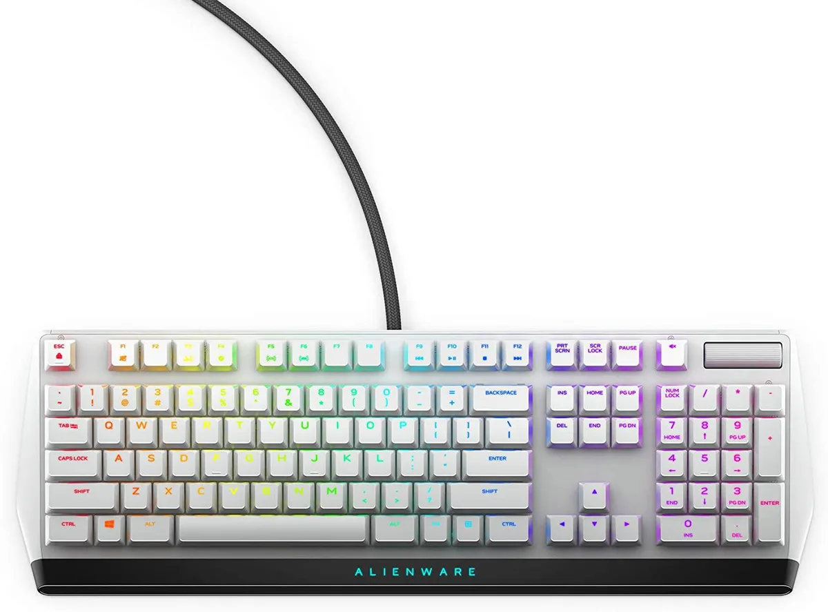 Computerzone Computerzone AW510K Low-Profile Gaming Keyboard Cherry MX Red Lunar Light — product photo