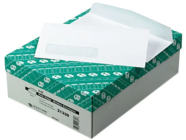 Quality Park Quality Park 21330 #10 Window Envelope White 500 Box — product photo