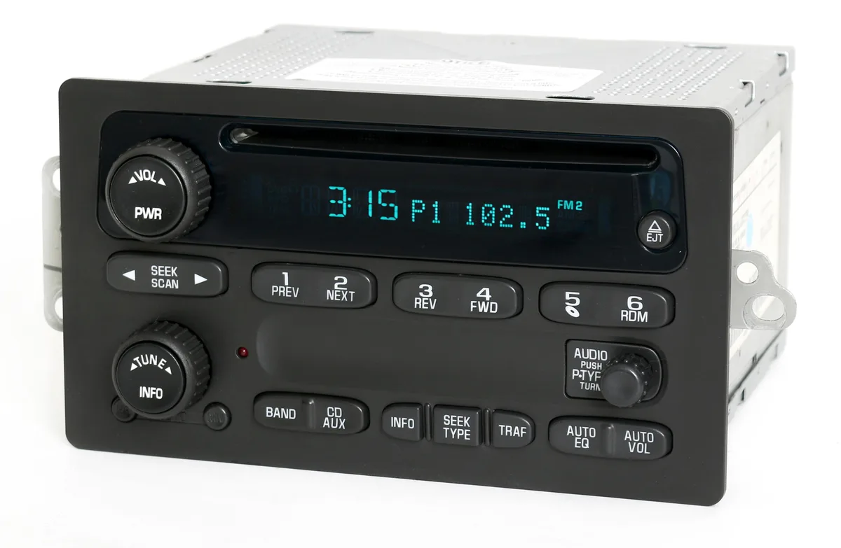 1 Factory Radio 1 Factory Radio 10357894 AM FM CD receiver 2003-2005 Chevy GMC — product photo