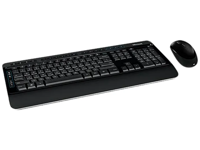Microsoft Microsoft Desktop 3050 PP3-00001 Wireless Keyboard &amp; Mouse Combo Black — product photo