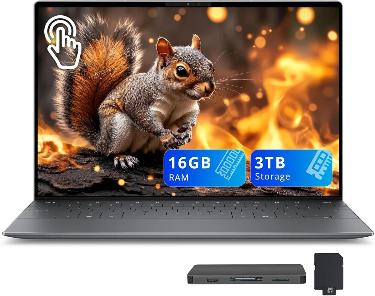 DELL DELL XPS 13.4" 3K OLED Touch Business Laptop Snapdragon X Elite X1E-80 16GB 2TB Graphite — product photo