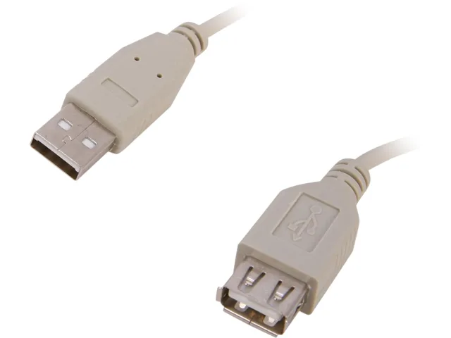 Nippon Labs Nippon Labs USB-10-MF-10P USB 2.0 extension cable 10 ft beige male to female 10 pack — product photo