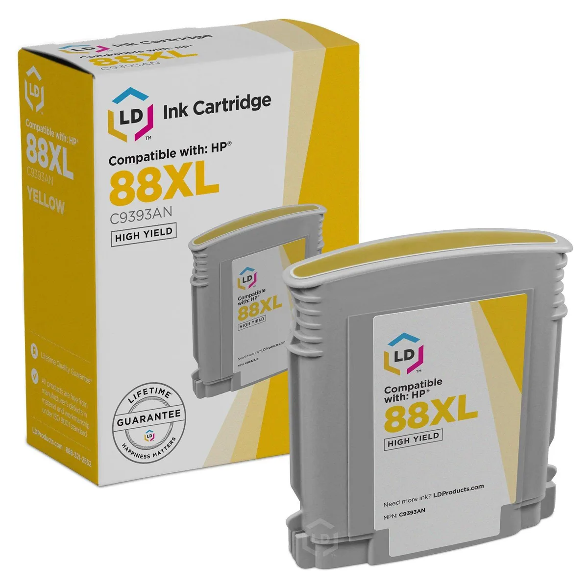 LD Products LD Products C9393AN 88XL Yellow Ink Cartridge — product photo