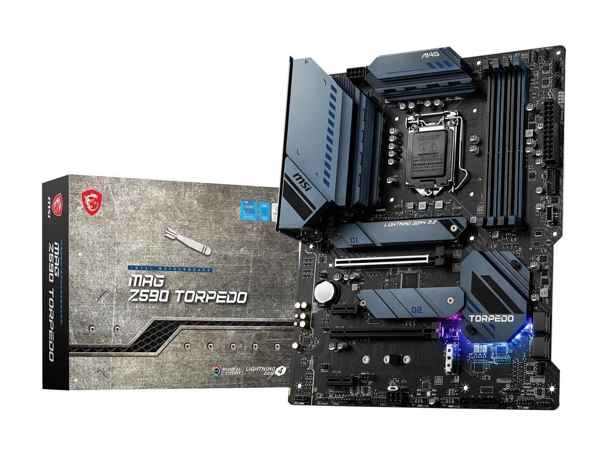 MSI MSI MAG Z590 Torpedo DDR4 Intel motherboard — product photo
