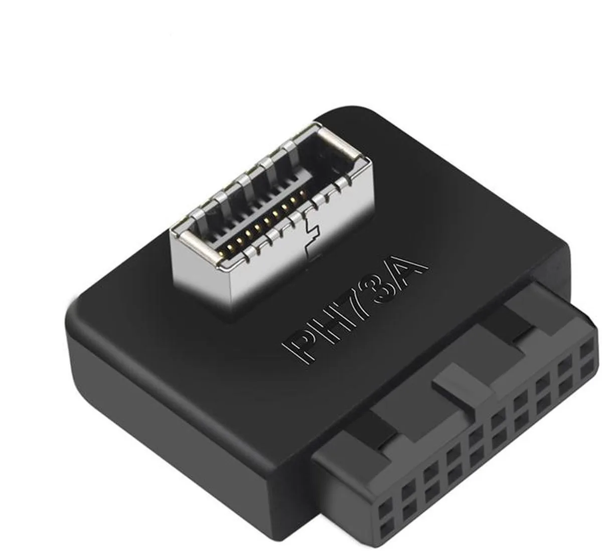 Vszerda Vszerda USB 3.0 / 3.1 Gen 2 IDC 20Pin to USB 3.1/3.2 Type-E A-Key Adapter (Standard 90 degree) — product photo