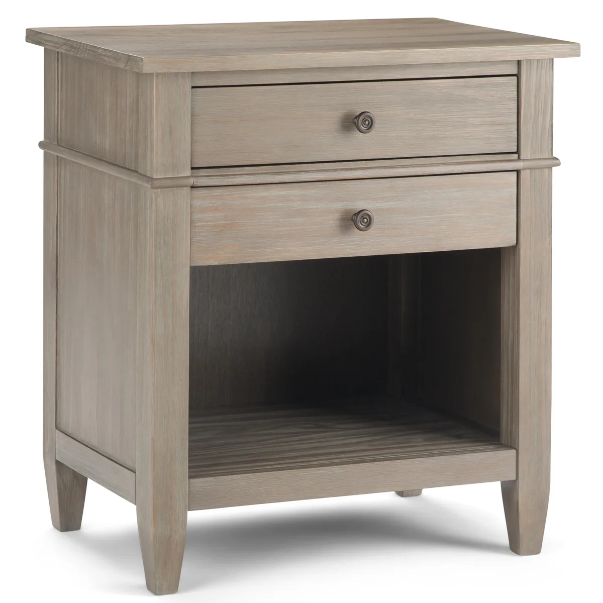 tuphen tuphen Carlton Bedside Table Distressed Grey 24W 16D 26H — product photo
