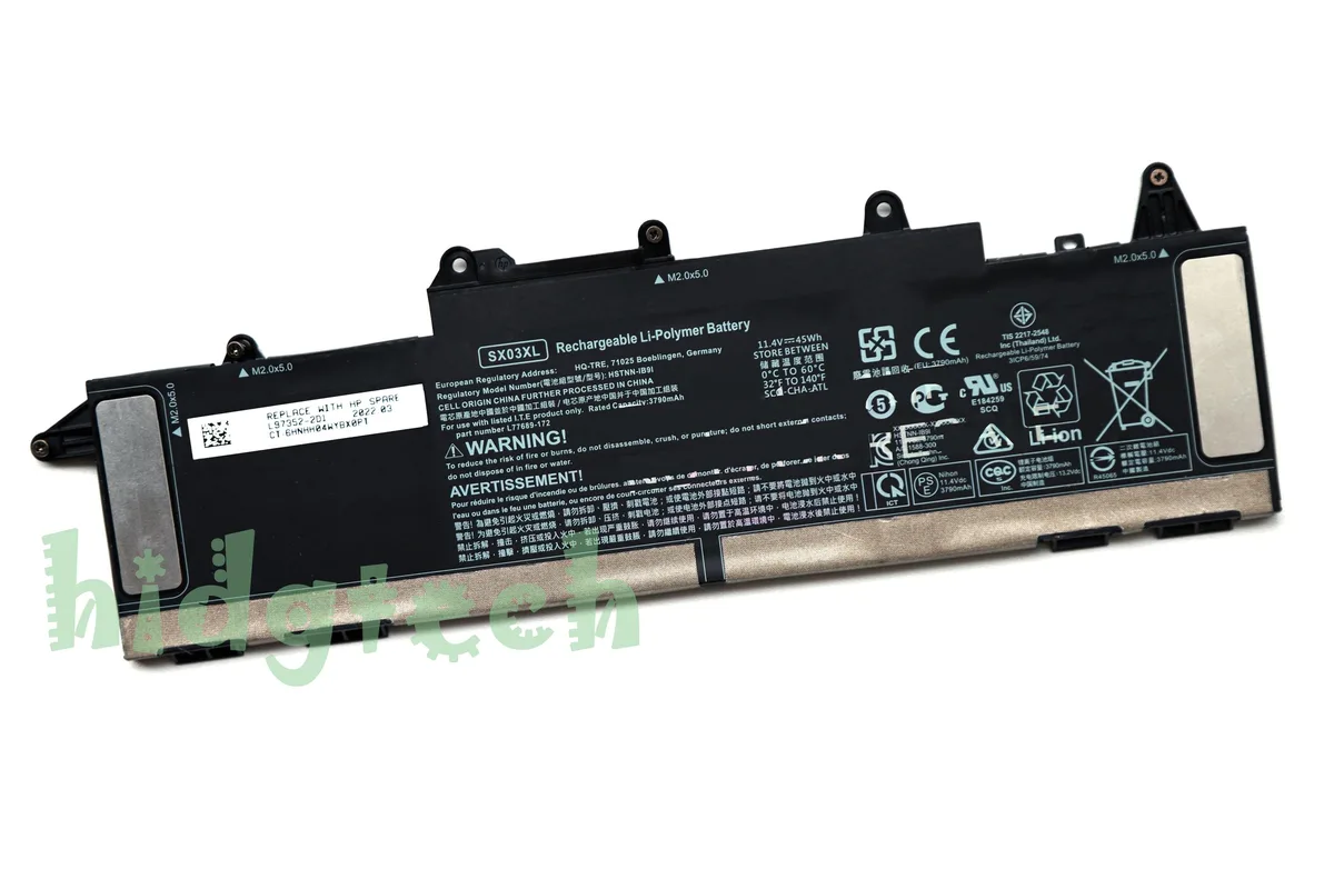 Beisite Beisite SX03XL 45Wh 11.4V laptop battery for ProBook x360 435 G7 — product photo