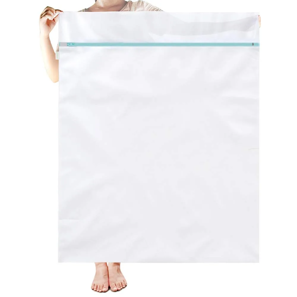  OTraki Laundry Tub 35 x 43 Inch Mesh Bag White Blue — product photo