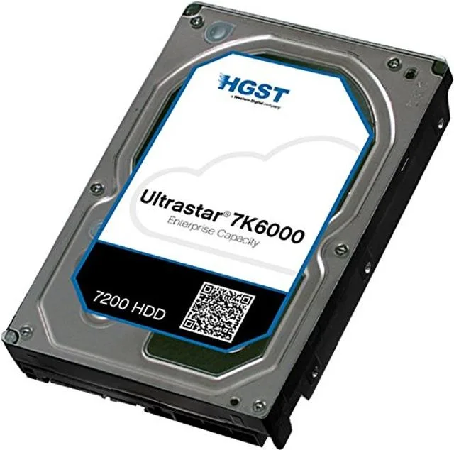 HGST HGST Ultrastar 7K6000 2TB 3.5" 7200 RPM SATA 128MB internal hard drive — product photo