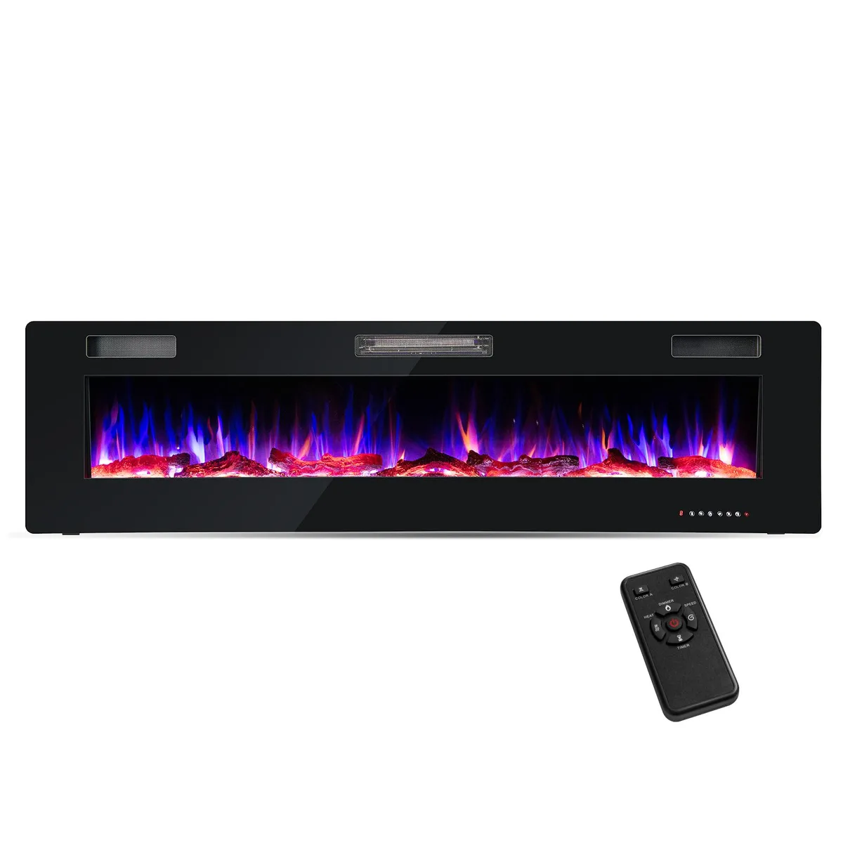 SlickBlue SlickBlue 68 Inch Ultra-Thin Electric Fireplace with Crystal Logs — product photo