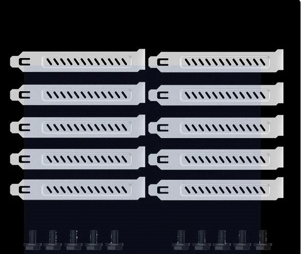 Enfain Enfain 10-pack PCIe dust baffle white — product photo