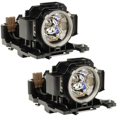 Two new DLP replacement lamps in silver housings
