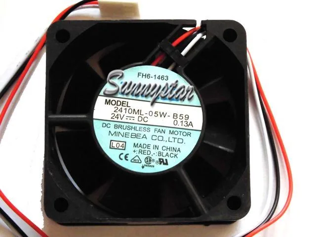 Zyvpee Zyvpee 2410ML-05W-B59 L04 24V 0.13A 3-Pin 60×25 mm case fan — product photo