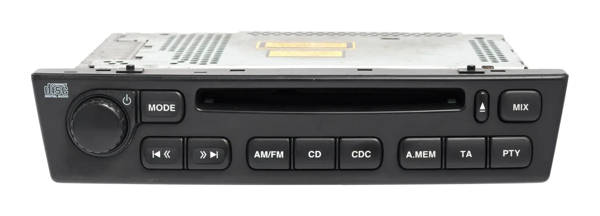 1 Factory Radio 1 Factory Radio 1X43-18B876-BA AM FM Radio Receiver 6 Disc CD Player 2002-2003 Jaguar X Type — product photo