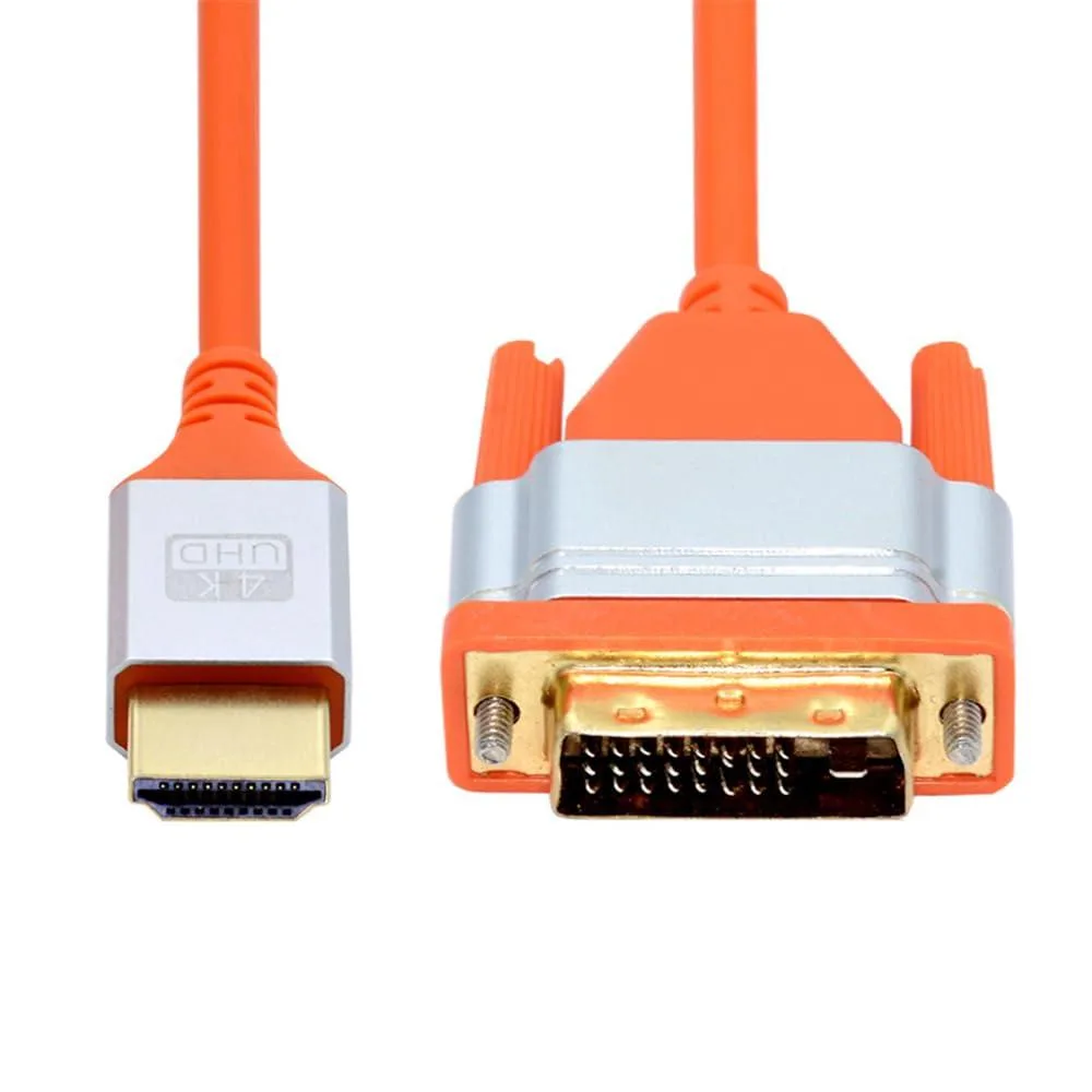 LORDWORLD LORDWORLD 4K HDMI to DVI Cable 3.3ft 4.8mm 24+1 — product photo