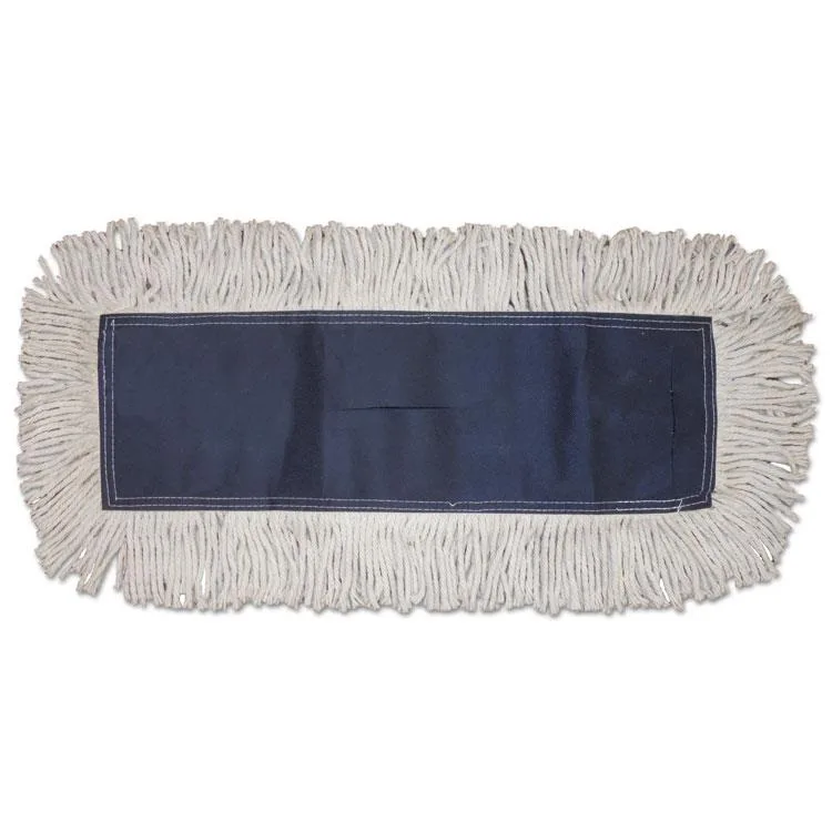 Boardwalk Boardwalk Disposable Dust Mop Head Cotton Cut-End 5" x 60" 12/Carton — product photo