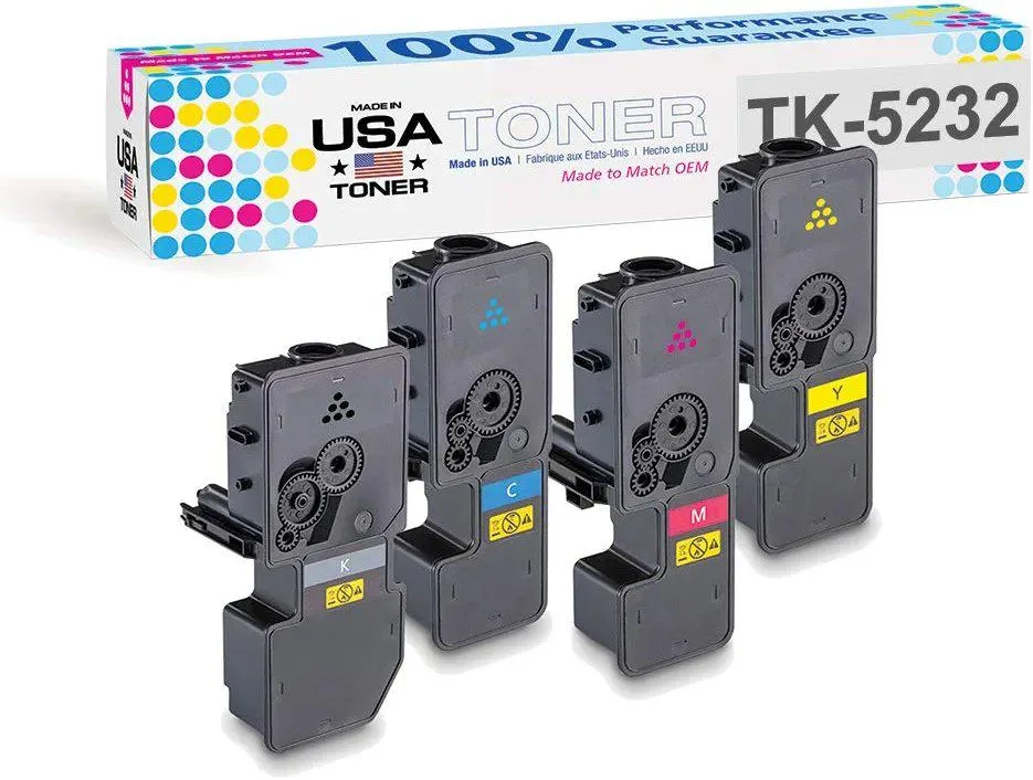 MADE IN USA TONER MADE IN USA TONER TK-5232 CMYK 4-pack toner cartridge — product photo