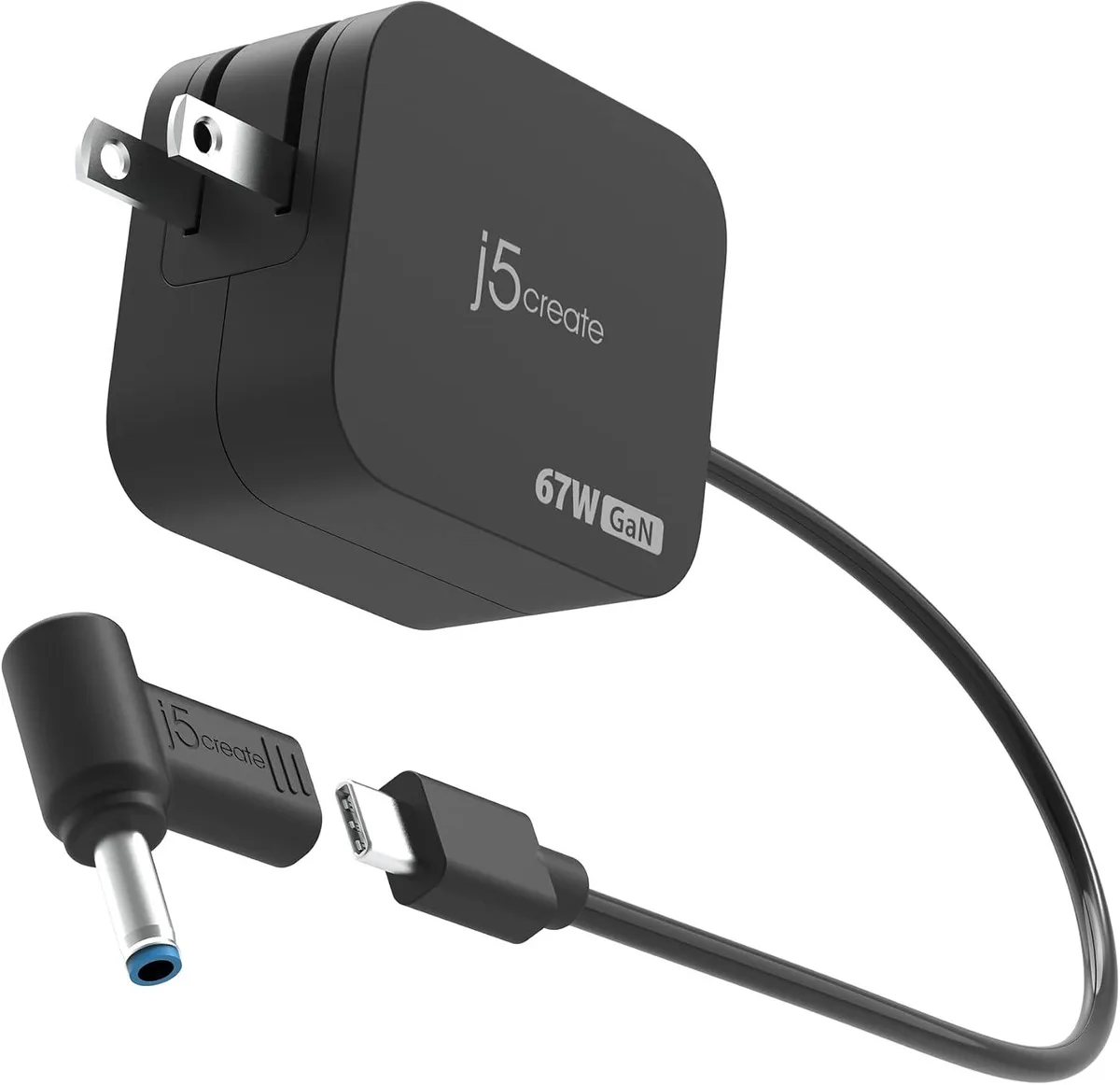 TIZOPO TIZOPO 65W GaN USB-C Charger with HP 4.5 mm DC Converter (JUP1565) — product photo